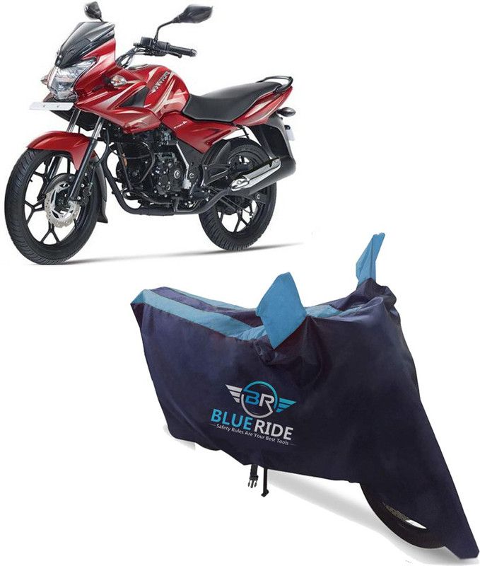 BLUERIDE Two Wheeler Cover for Bajaj  (Discover 150 f, Blue)
