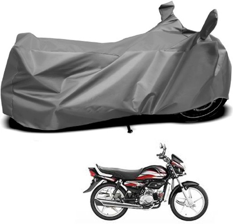 THE REAL ARV Waterproof Two Wheeler Cover for Hero  (HF, Grey)