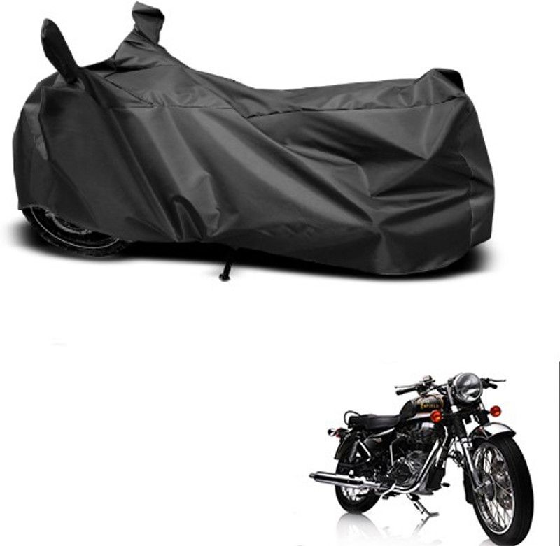 THE REAL ARV Waterproof Two Wheeler Cover for Royal Enfield  (Continental GT, Black)