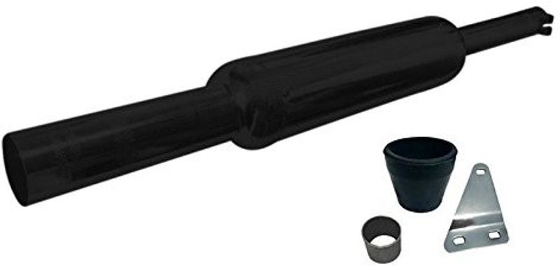 Supremechoice Short Botlle Punjab Glasswool Exhaust silencer Royal Enfield Classic Desert Storm Full Exhaust System  (Mild Steel)