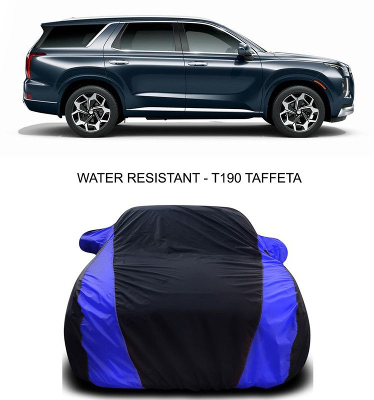 Ascension Car Cover For Hyundai Palisade (With Mirror Pockets)  (Black, Blue)