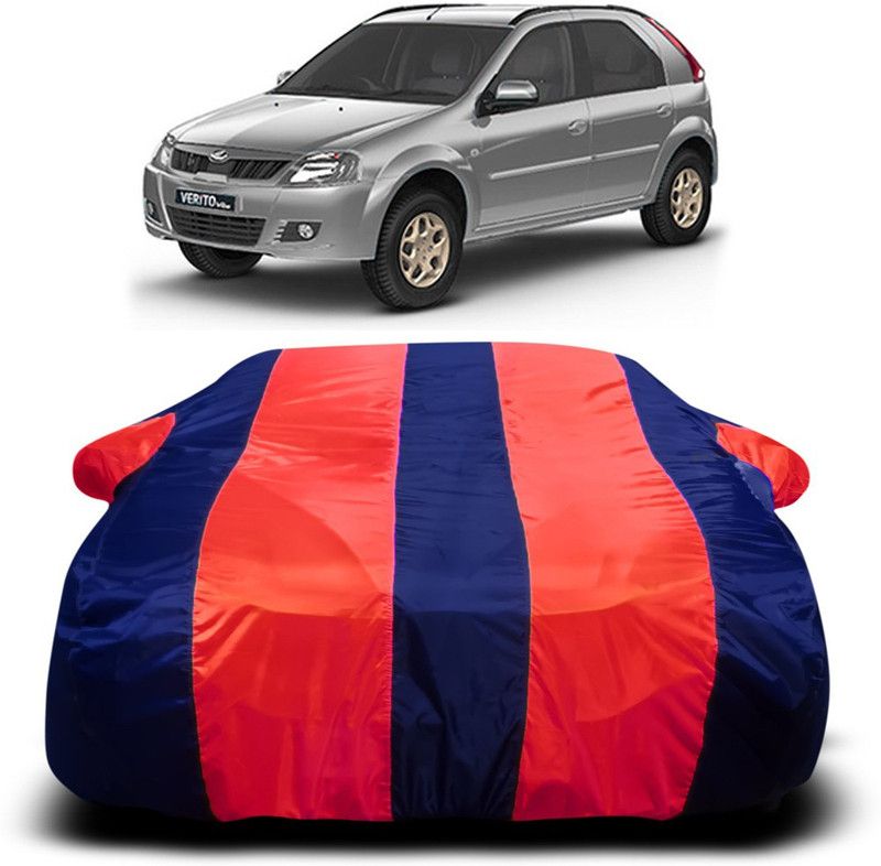 Genipap Car Cover For Mahindra Verito Vibe (With Mirror Pockets)  (Red, Blue)
