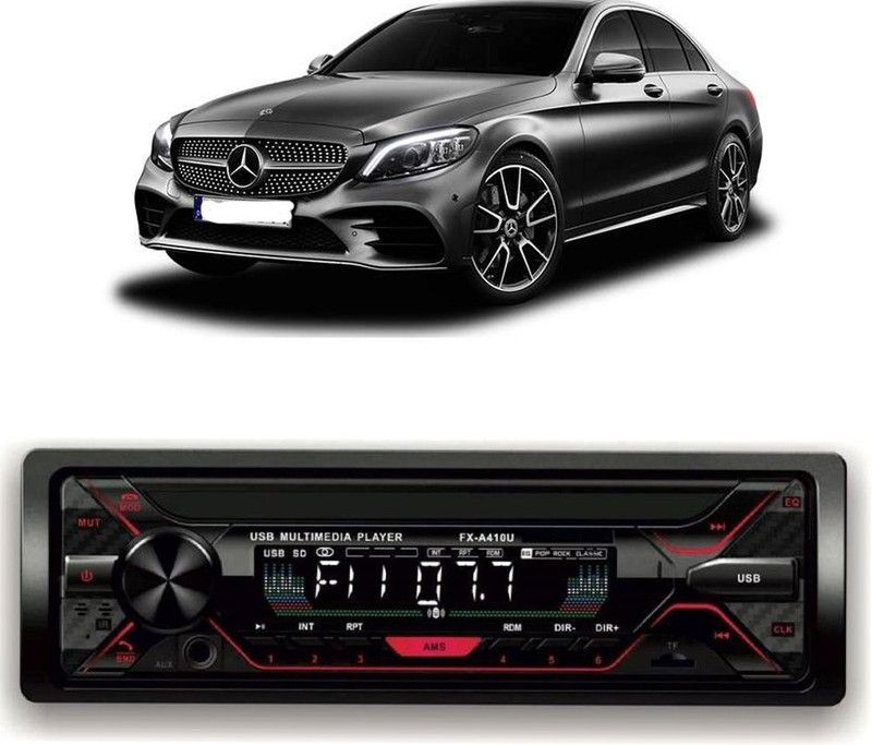 Purpleheart Car Stereo FX- A100U Car Stereo with Bluetooth, USB, SD Card , Aux P-371 Car Stereo  (Single Din)
