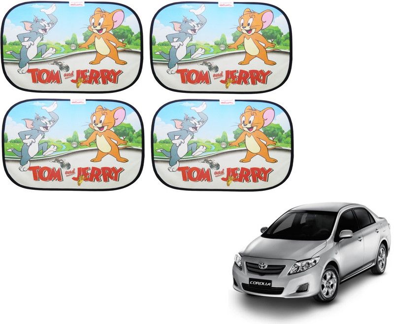 AUTYLE Side Window, Rear Window Sun Shade For Toyota Corolla  (Multicolor)