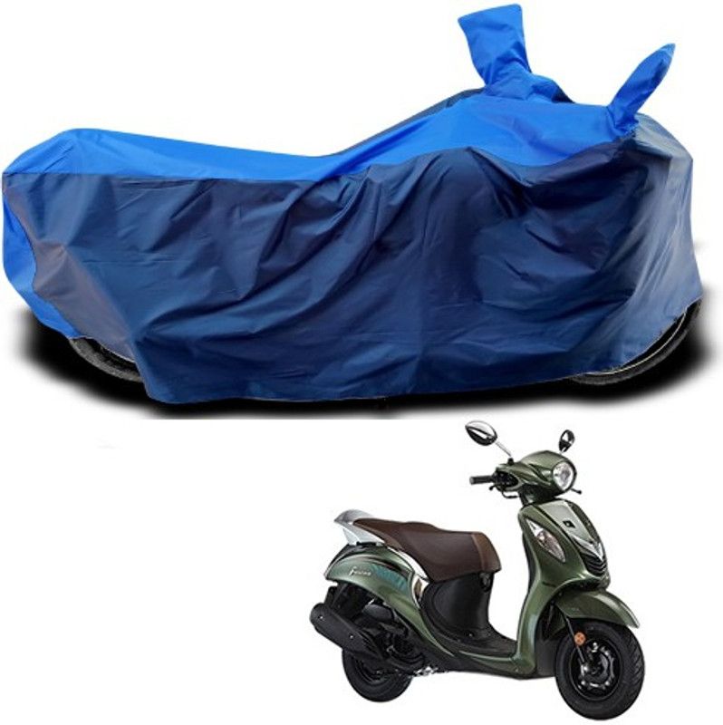 THE REAL ARV Waterproof Two Wheeler Cover for Yamaha  (Fascino, Blue)