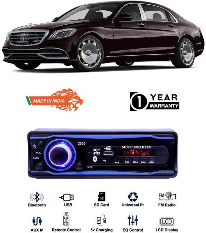 AutoTiger Blue 2029 USB/AUX/SD/BLUETOOTH/FM/MP3 BOOM MASTER STANDARD-AT401 Car Stereo  (Single Din)