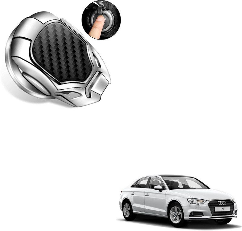SEMAPHORE Carbon Fiber Design Car Start Stop Button Cover compatible with A3 Car Inverter