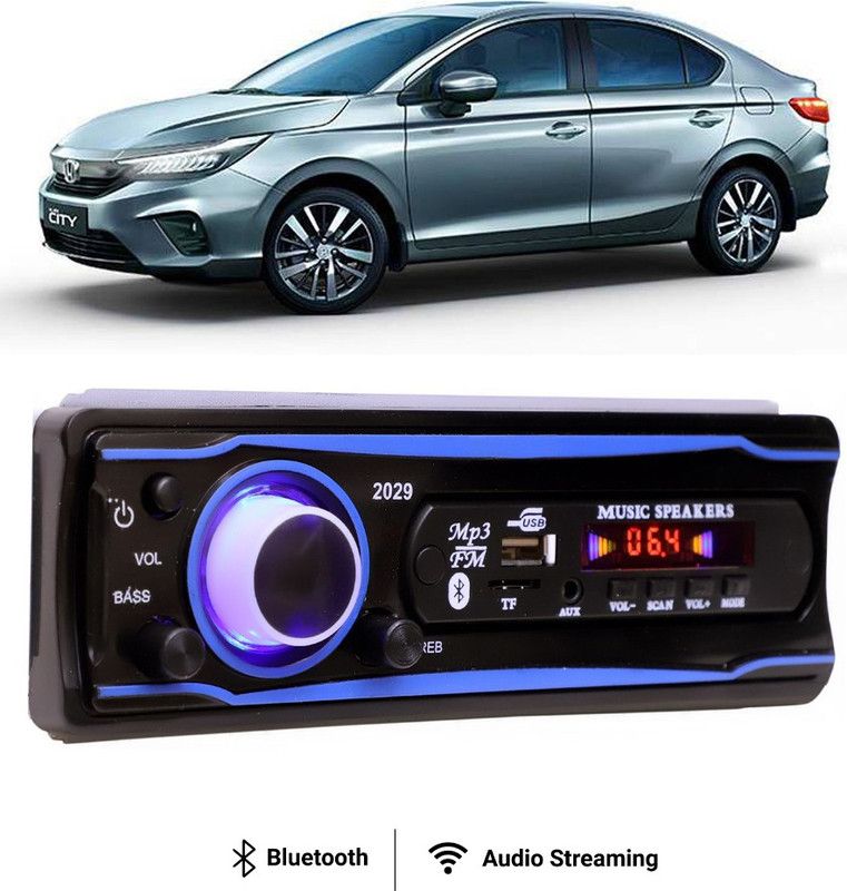 Purpleheart Blue Stereo-999 BLUETOOTH/USB/SD/AUX/FM/MP3 (BLUE & Black)P-165 Car Stereo  (Single Din)