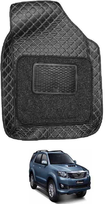 Auto Hub Leatherite 7D Mat For Toyota Fortuner  (Black)