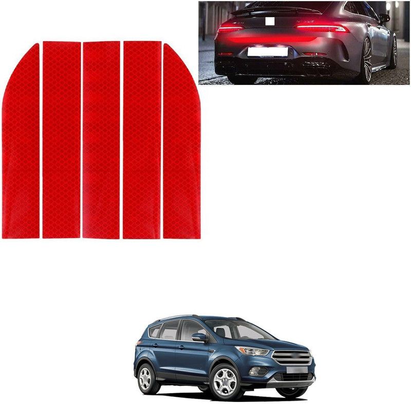 PROEDITION Plastic Car Bumper Guard  (Red, Pack of 5, Ford, Universal For Car)