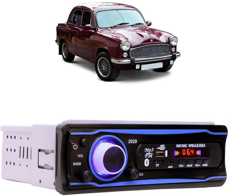 Bluedrum Blue Stereo-999 BLUETOOTH/USB/SD/AUX/FM/MP3 (BLUE & Black)-144 Car Stereo  (Single Din)