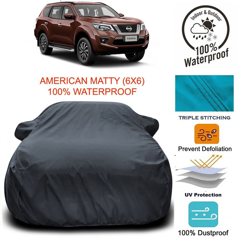 Dvis Car Cover For Nissan Terra (With Mirror Pockets)  (Grey)