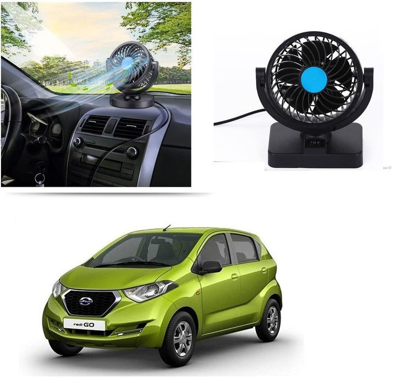 Atoray Car Fan 12V 360 Degree Rotatable Signal Head Car Interior Fan for Datsun redi-GO Car Interior Fan  (12 V)