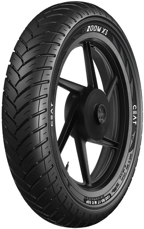 CEAT 106210 100/90-17 Rear Two Wheeler Tyre  (Street, Tube Less)