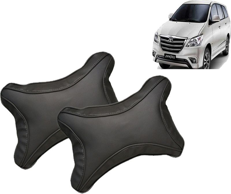 Ehouseall Store Black Leatherite Car Pillow Cushion for Volvo  (Rectangular, Pack of 1)