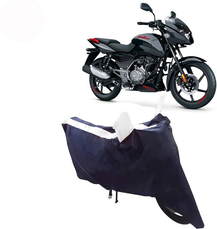 BLUERIDE Two Wheeler Cover for Bajaj  (Pulsar 125, White)
