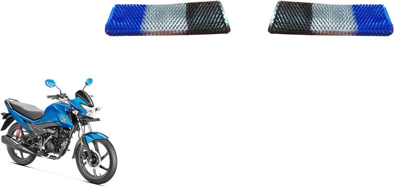 AutoVHPR HondLivBlueBlackSilverD1PVCCover Handle Bar Grip For Honda Livo  (Pack of 2)