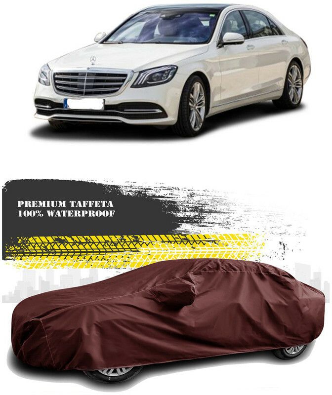 AutoTiger Car Cover For Mercedes Benz S 350 (With Mirror Pockets)  (Maroon)