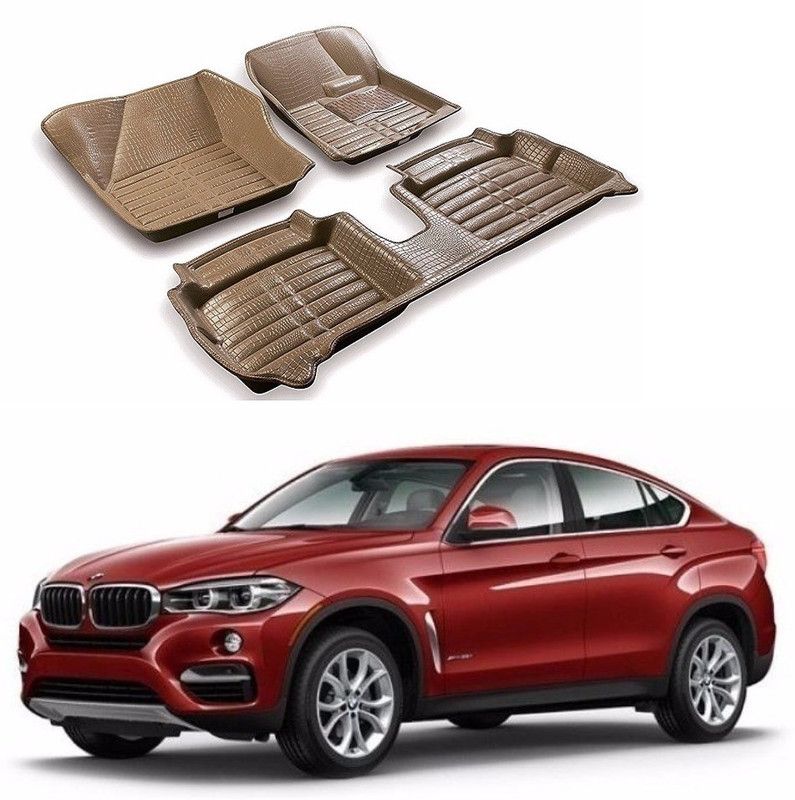 Auto Garh Plastic 5D Mat For BMW X6  (Beige)