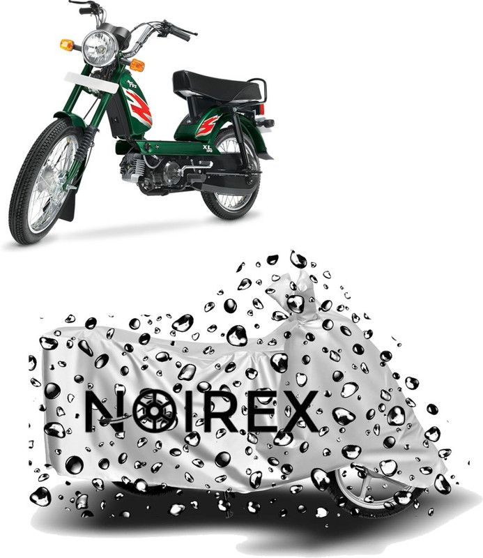 NOIREX Two Wheeler Cover for TVS  (XL 100, Silver)