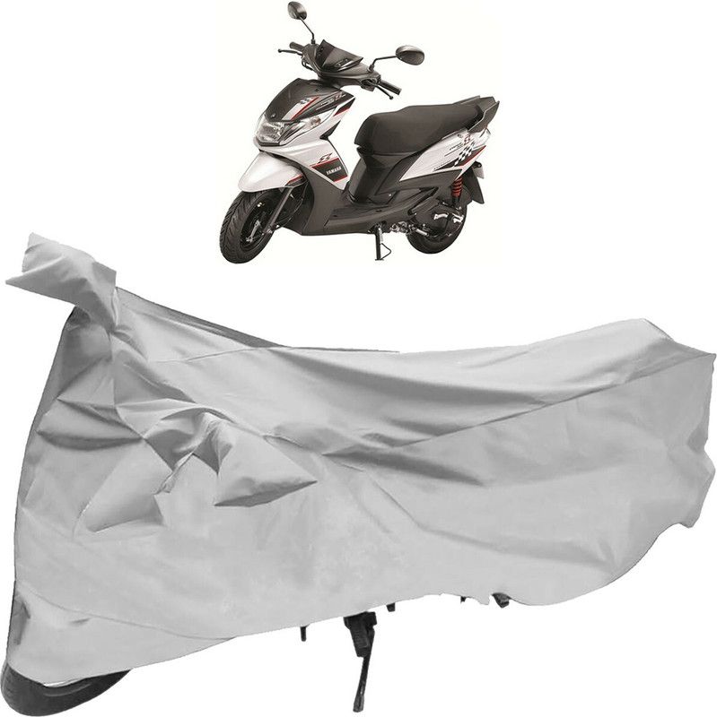 SHOOLIN Waterproof Two Wheeler Cover for Yamaha  (Ray Z, Silver)