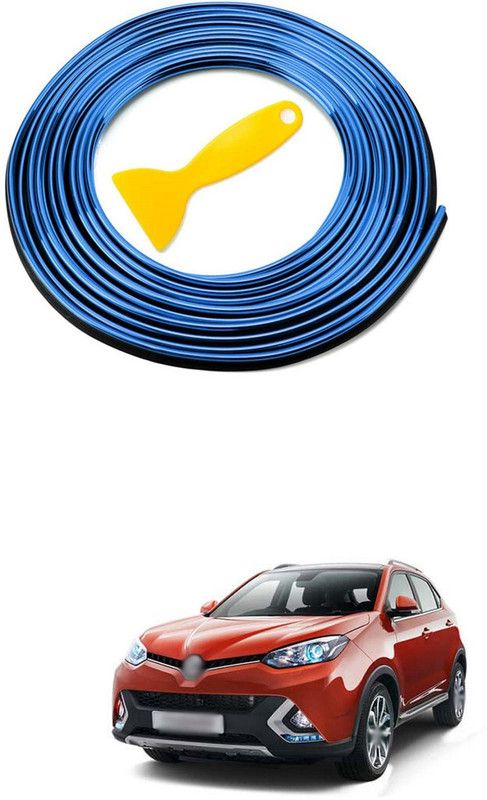 PRTEK Plastic Car Door Guard  (Blue, Pack of 1, Mini, Universal For Car)