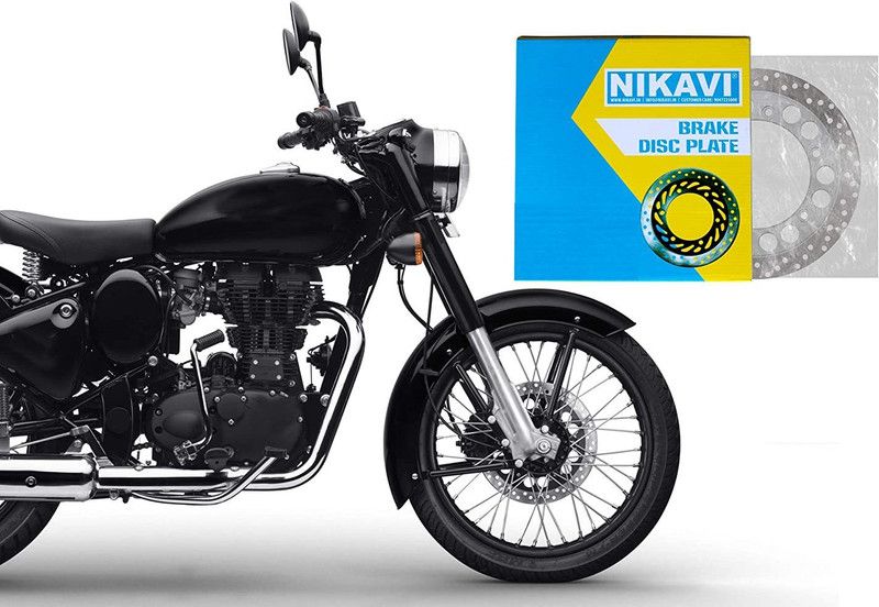 nikavi Brake Disc Plates Compatible for Royal Enfield Bullet (front) Motorbike Brake Disc