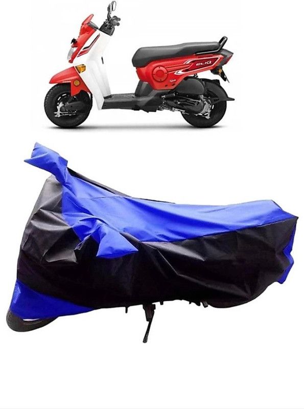 ELECTRIBLES Two Wheeler Cover for Hero  (Duet, Black, Blue)