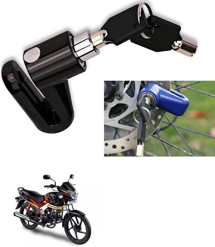 AS TRADERS Motorcycle Disc Brake Lock/Disk Lock Security for Mahindra Centuro XT Motorcycle Disc Brake Lock/Disk Lock Security for Mahindra Centuro XT Disc Lock  (Blue, Black, Red)