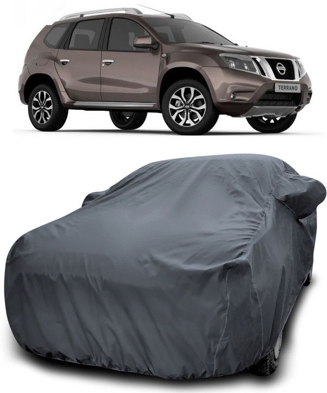 AutoBurn Car Cover For Nissan Terrano (With Mirror Pockets)  (Grey)