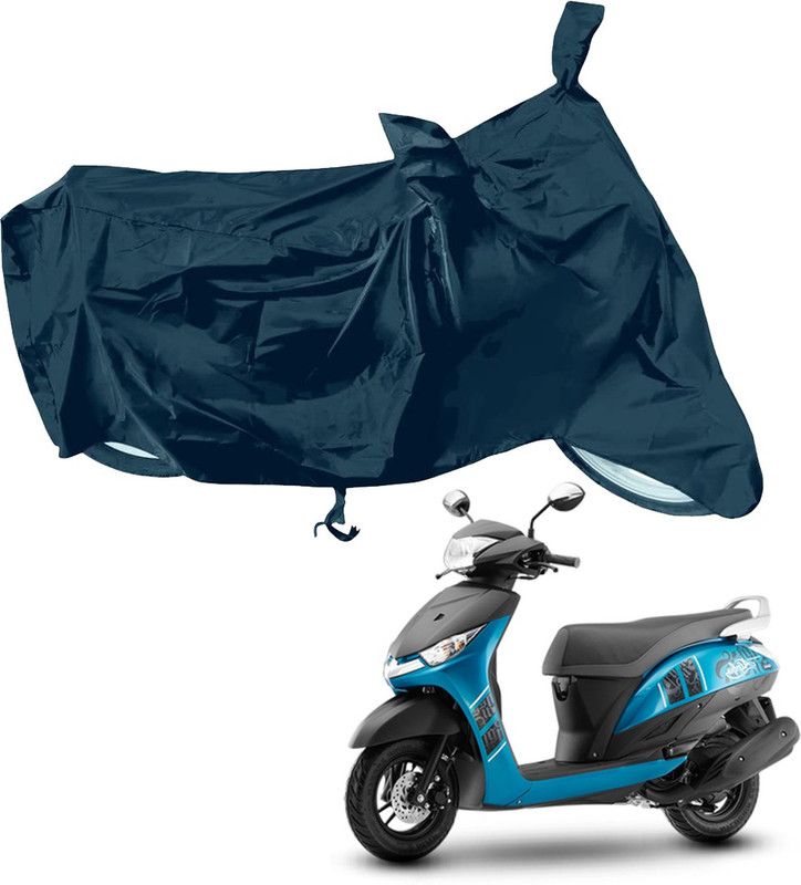 RiderShine Waterproof Two Wheeler Cover for Yamaha  (Alpha BS6, Black)