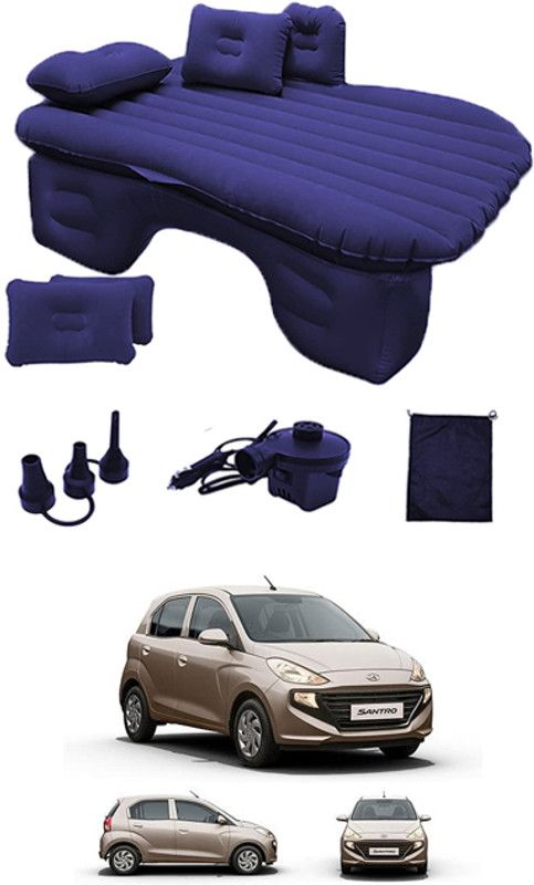MATIES Car Air Inflatable Car Bed Mattress Airbed Overnighter Blue193 for Tourism Outdoor Camping Swimming Pool for Santro Hyundai 2019 Car Inflatable Bed