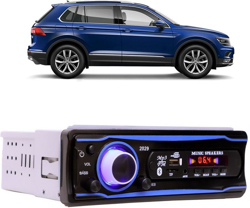 Bluedrum Blue Stereo-999 BLUETOOTH/USB/SD/AUX/FM/MP3 (BLUE & Black)-616 Car Stereo  (Single Din)