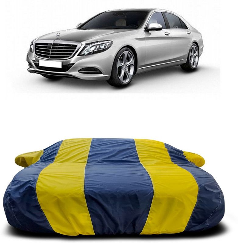 Ascension Car Cover For Mercedes Benz S 300 (With Mirror Pockets)  (Yellow, Blue)
