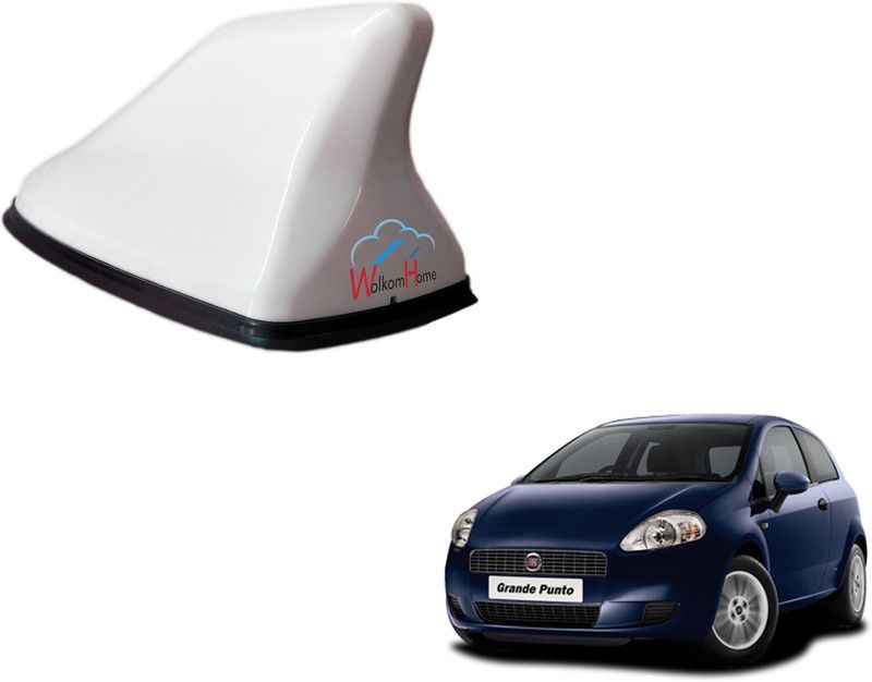 WolkomHome High performance Shark Fin Antenna White color Car FM Radio Signal Aerials for Fiat Grand Punto Shark_Fin_White_Fiat_Grand_Punto Satellite Vehicle Antenna