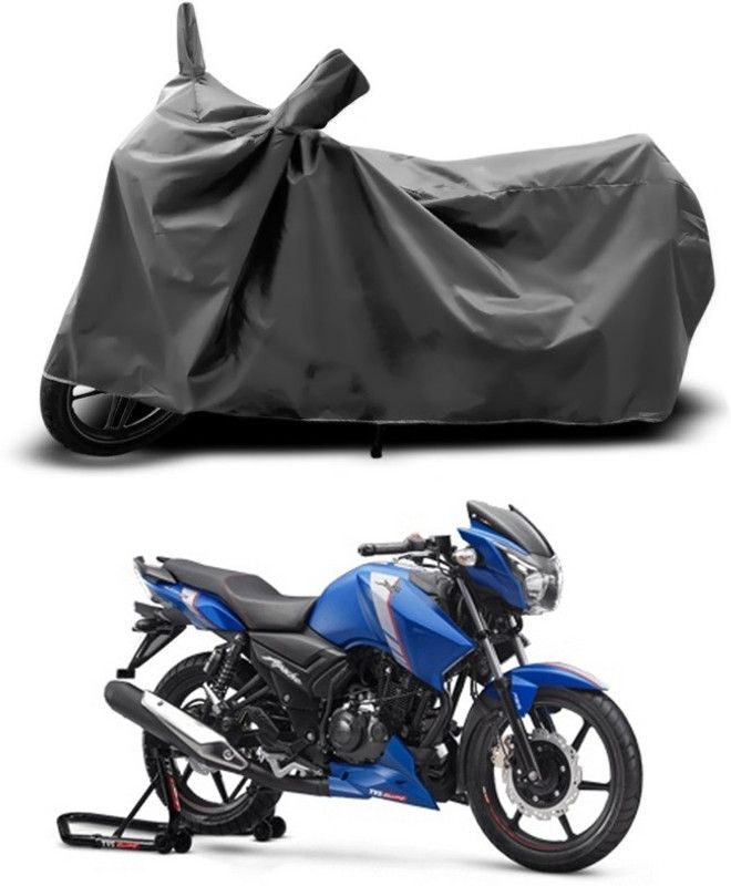 SEBOMGO Waterproof Two Wheeler Cover for TVS  (Apache RTR 160 4V, Grey)