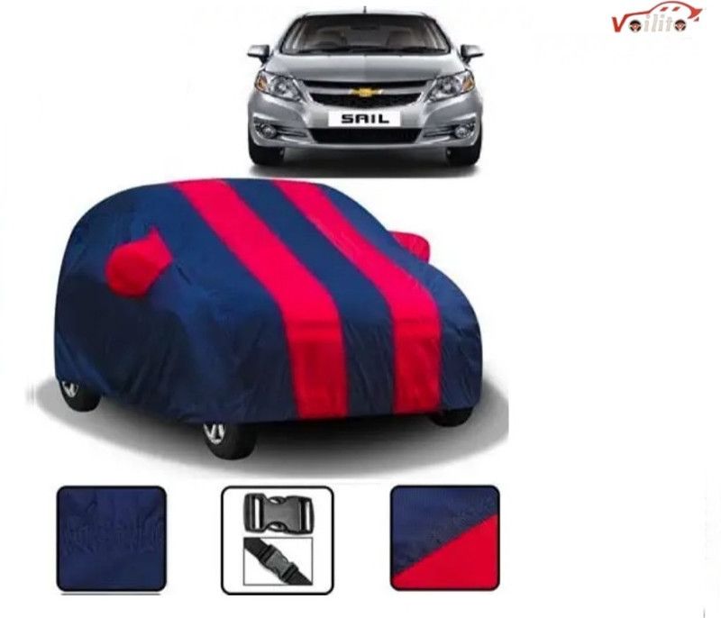 Voilito Car Cover For Chevrolet Sail (Without Mirror Pockets)  (Red, Blue)