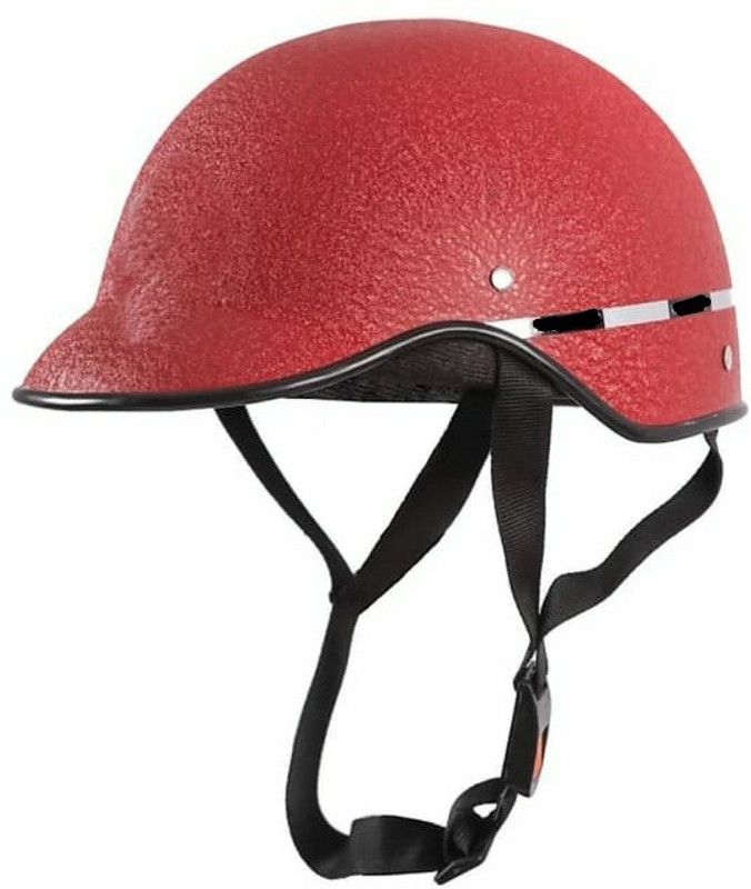 RACING Fly Unisex Wrinkle Mini Motorbike Helmet  (Red)