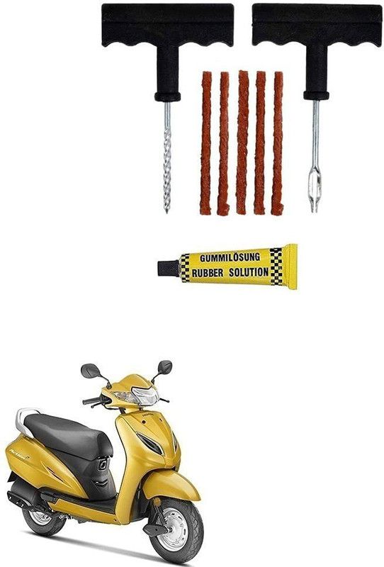 AS TRADERS Tubeless Tyre Puncture Repair Kit for Honda Activa 5G Tubeless Tyre Puncture Repair Kit