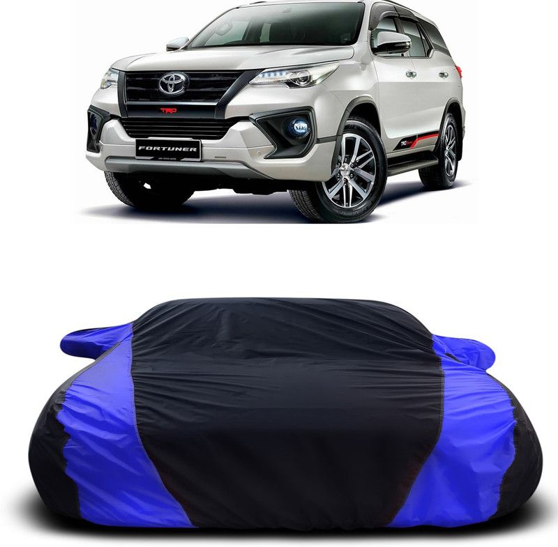 Ascension Car Cover For Toyota Platinum Etios (With Mirror Pockets)  (Black, Blue)