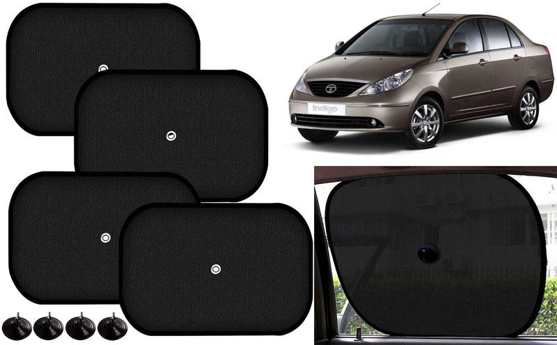 Auto Kite Side Window Sun Shade For Tata Indigo  (Black)