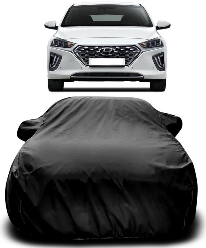 Genipap Car Cover For Hyundai Ioniq (With Mirror Pockets)  (Black)