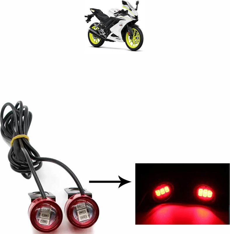 Vagary WATERPROOF BLINKING LIGHT WITH 3 MODES-089 Brake Light, Tail Light, License Plate Light, Parking Light Motorbike LED for Yamaha (12 V, 10 W)  (YBR 125, Pack of 2)