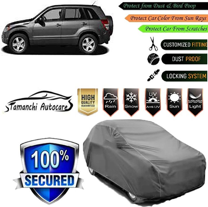 Tamanchi Autocare Car Cover For Maruti Suzuki Grand Vitara  (Grey)