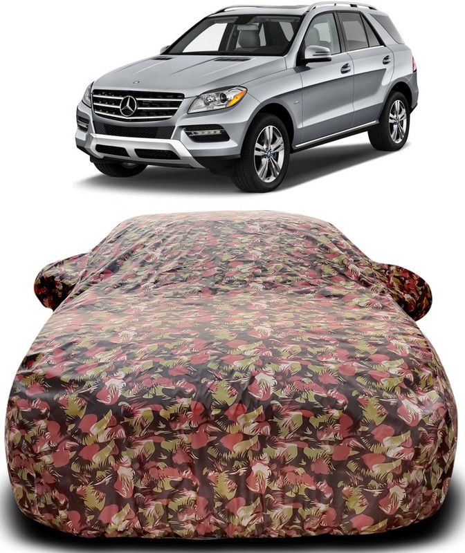 MoTRoX Car Cover For Mercedes Benz ML350 (With Mirror Pockets)  (Green, Red)