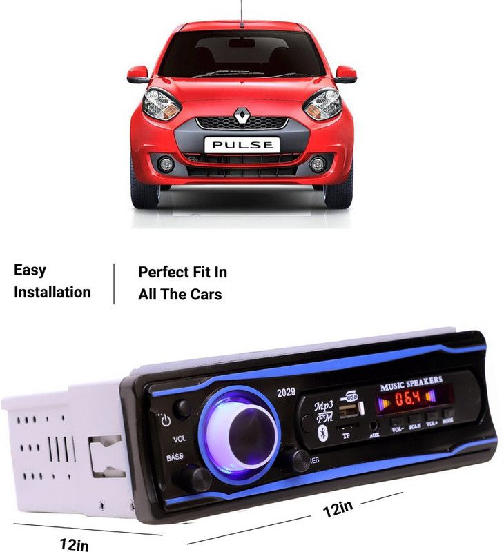 EverLand Blue Stereo-999 BLUETOOTH/USB/SD/AUX/FM/MP3 (BLUE & Black)-0-477 Car Stereo  (Single Din)