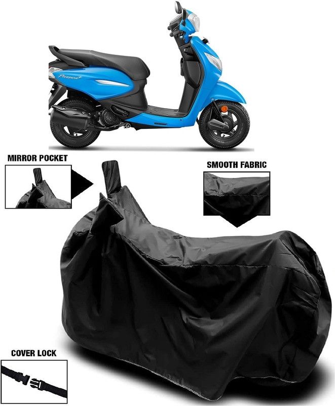 AutoFave Two Wheeler Cover for Hero  (Pleasure+ 110, Black)