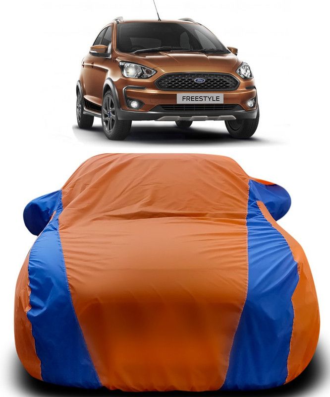 THE REAL ARV Car Cover For Ford Freestyle (With Mirror Pockets)  (Orange, Blue)