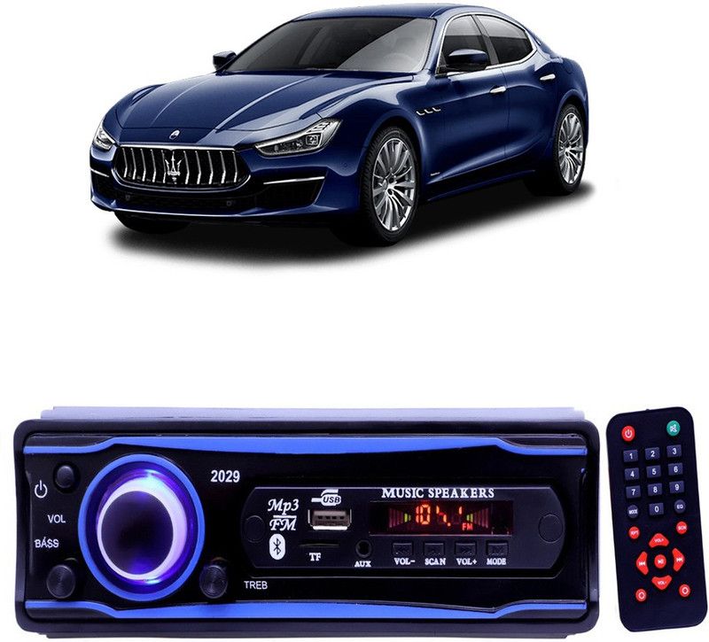 YUNEIK Blue 2029 USB/AUX/SD/BLUETOOTH/FM/MP3 BOOM MASTER STANDARD- Y 358 Car Stereo  (Single Din)
