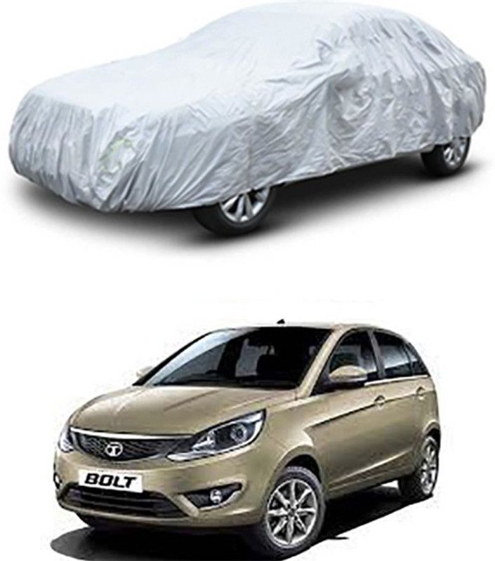 ENTIRELY ELITE Car Cover For Tata Bolt (With Mirror Pockets)  (Silver)
